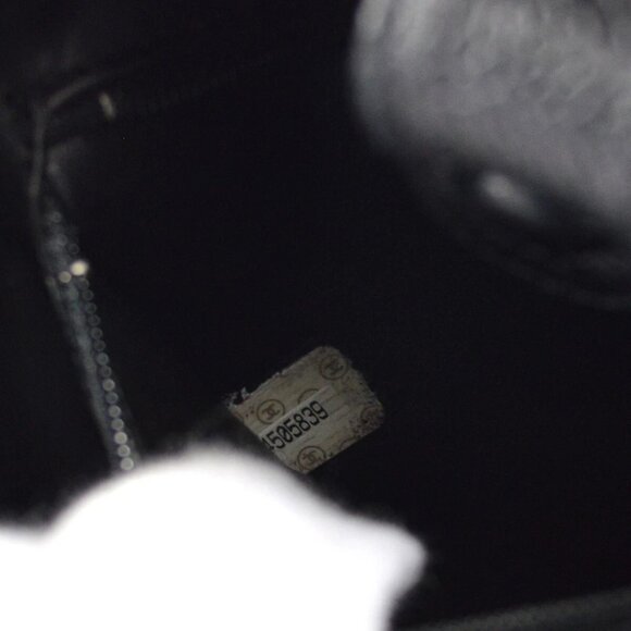 Chanel Black Calfskin Timeless Lunch Box Vanity 24 2way Handbag 48707 - Picture 4 of 13